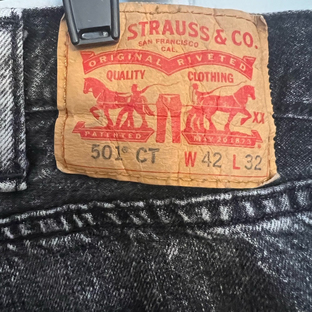 Vintage Levi’s 501‎ CT acid washed jeans size W42L32 - Picture 2 of 7
